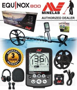 Minelab Equinox 800 Metal Detector with Coils