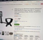 Minelab Equinox 800 Waterproof Metal Detector