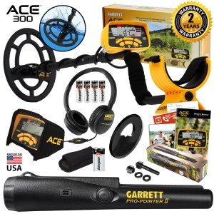 Garrett ACE 300 Metal Detector with Waterproof Coil