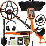 Waterproof Rechargeable Gold Metal Detector with 12" Coil