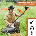Waterproof Rechargeable Gold Metal Detector with 12" Coil