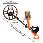 Waterproof Rechargeable Gold Metal Detector with 12" Coil