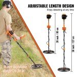 Waterproof LCD Metal Detector with 12-Inch Coil