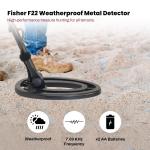 Fisher F44 Waterproof Metal Detector with LCD Display