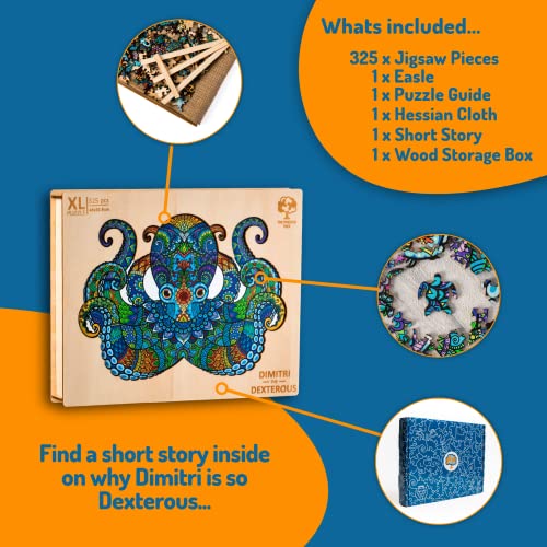 XL Octopus Jigsaw Puzzle - 325+ Pieces