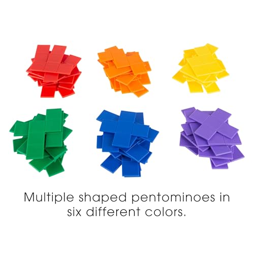 Rainbow Pentominoes: 72-Piece Set for Fun and Education