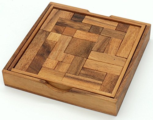 Wooden Pentomino Puzzle - Brain Teaser Game