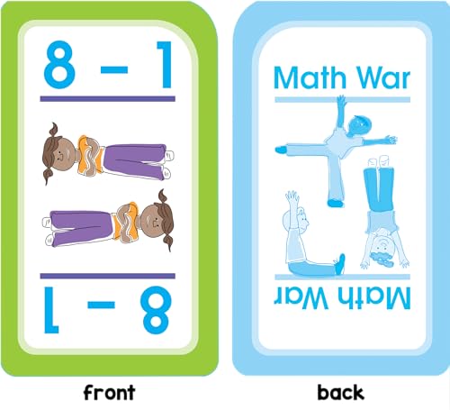 Math War Addition & Subtraction Game Cards - Ages 6+