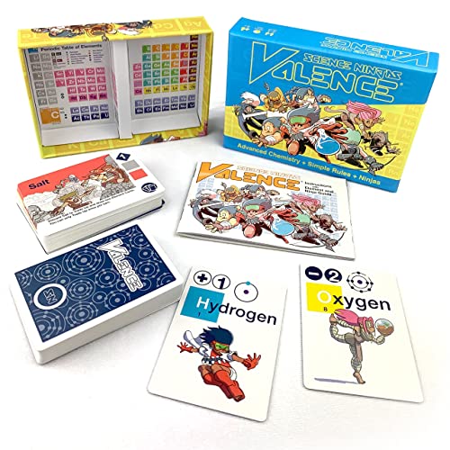 Science Ninjas: Valence Card Game - Exploring Chemical Reactions!
