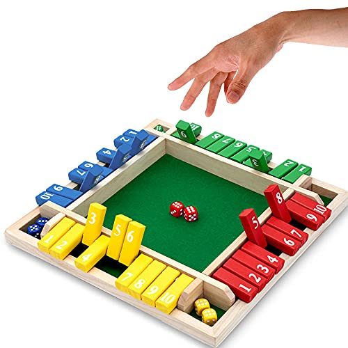 Nicecho Shut The Box Dice Game - Fun Math Tabletop Game
