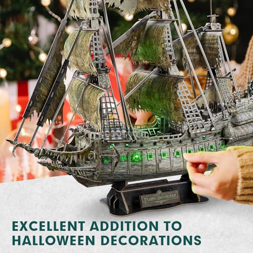 3D LED Dutchman Pirate Ship Puzzle - 360 Pieces