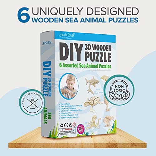 DIY 3D Wooden Puzzle - Sea Animals Bundle