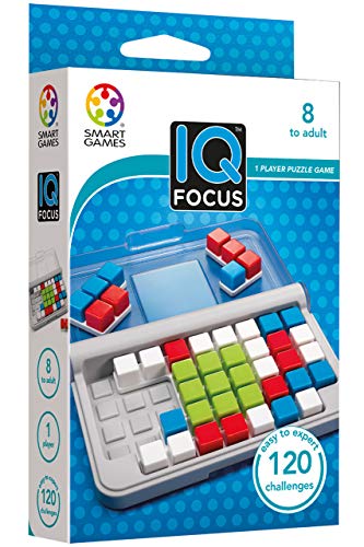 IQ Focus: Portable Puzzle Game - 120 Challenges (Ages 8+)