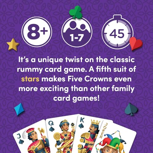 PlayMonster Five Crowns: Kings Go Wild! - Rummy-Style Card Game