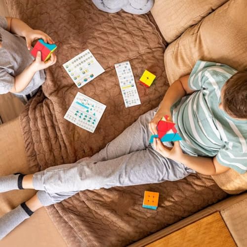Jurnwey Magic Cube Set - 2x2x2, 3x3x3, Pyramid