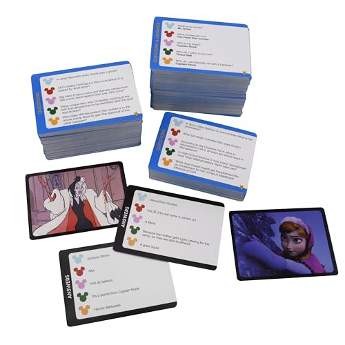 Disney Trivia Game: 2,000 Questions - Collectible, 8 Players