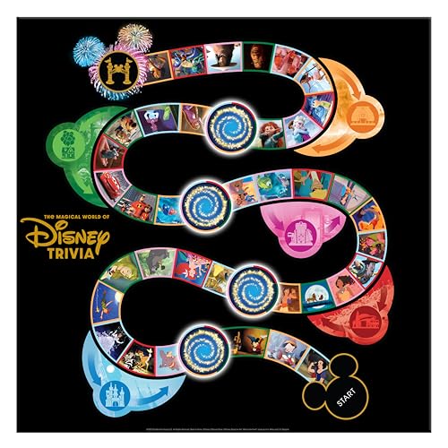 Disney Trivia Game: 2,000 Questions - Collectible, 8 Players