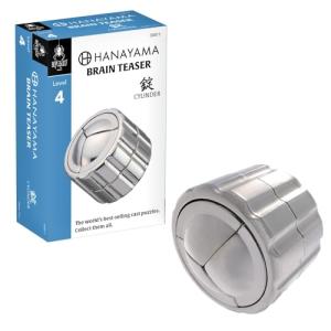 Cylinder Hanayama Metal Brainteaser - Level 4, Ages 12+