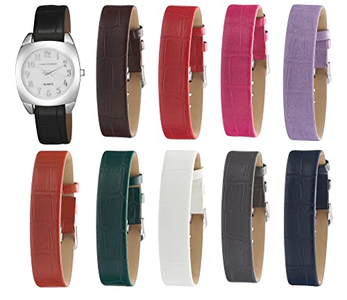 Vernier Women's Silver Case Mother of Pearl Watch