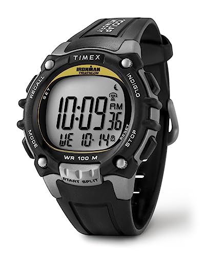 Timex Men's Ironman Classic Black/Yellow Resin Watch