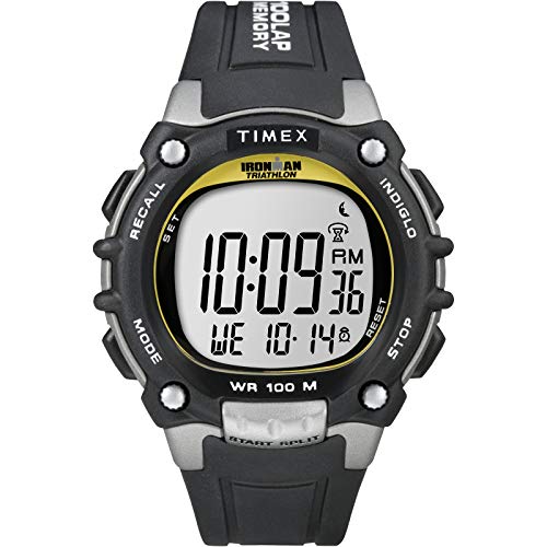 Timex Men's Ironman Classic Black/Yellow Resin Watch