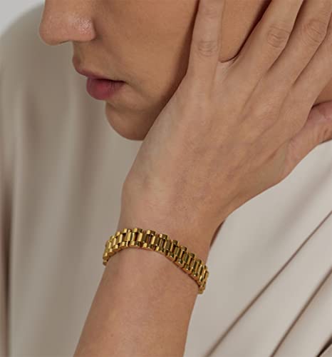 Stainless Steel Link Chain Bracelets for Men and Women