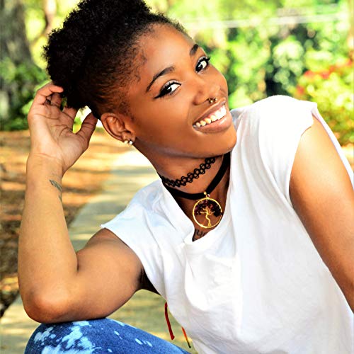 Black Gothic Tattoo Choker Necklace Set - 12 Pieces