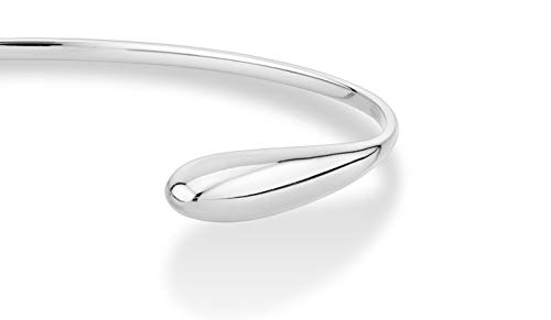 Miabella Handmade Italian Thin Adjustable Teardrop Cuff Bracelet
