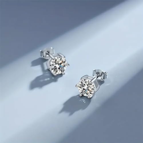 Stainless Steel Stud Earrings Set with CZ Ruby
