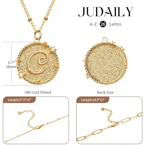 Gold Plated Layered Initial Necklace - A to Z