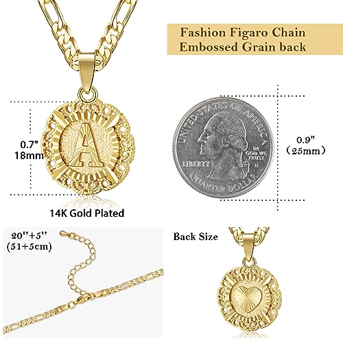 Gold Plated Initial Pendant Necklace A-Z - KissYan