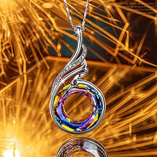 Phoenix Crystal Pendant Necklace for Women