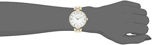Anne Klein Gold-Tone White Leather Women's Watch