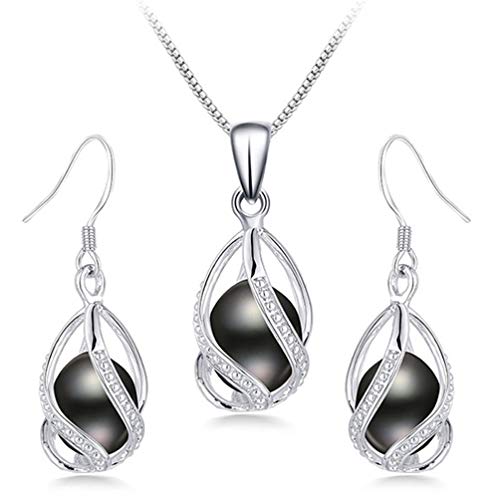 HENGSHENG Freshwater Pearl Jewelry Sets - Women's Fashion