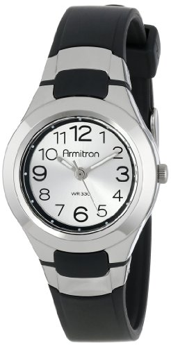 Armitron Sport Unisex Analog Black Resin Strap Watch