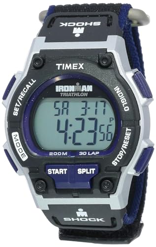 Timex Men's Ironman Endure 30 Shock Watch Black/Silver/Blue