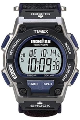 Timex Men's Ironman Endure 30 Shock Watch Black/Silver/Blue