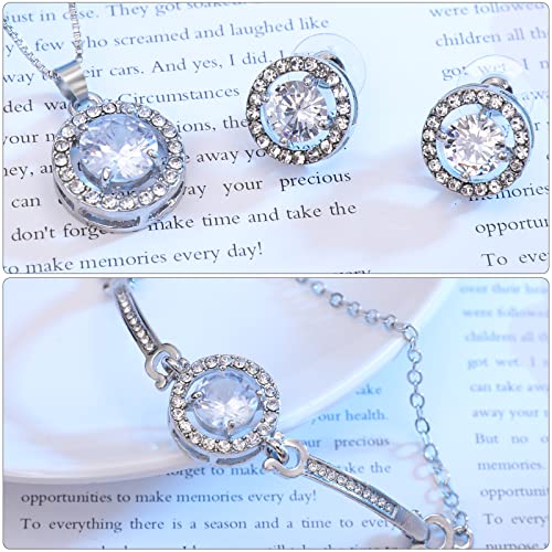 Sparkling Crystal Jewelry Set for Wedding