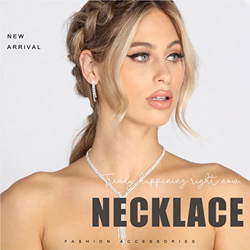 Elegant Rhinestone Bracelet Earrings - Women's Party Jewelry