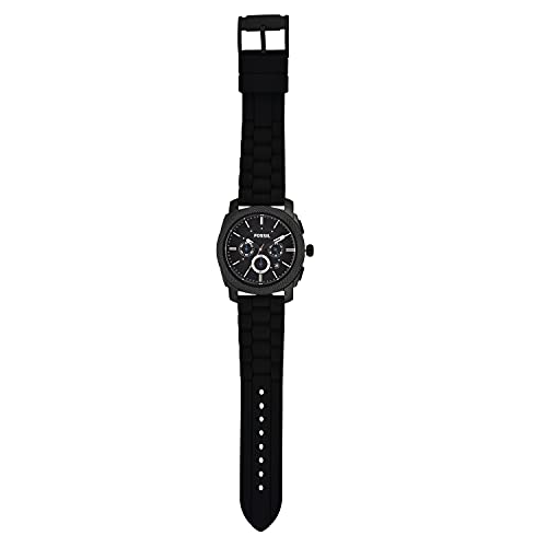 Fossil Men's Black Stainless Steel Chronograph Watch FS4487