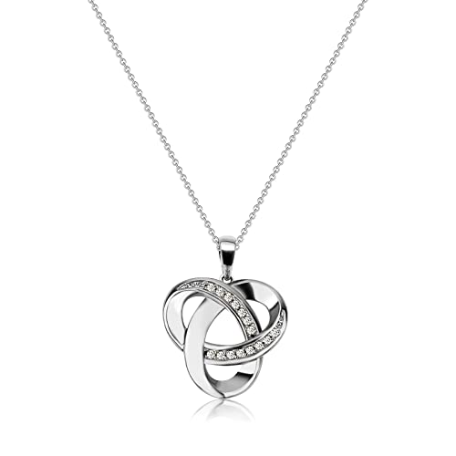 Sterling Silver Love Knot Necklace for Women