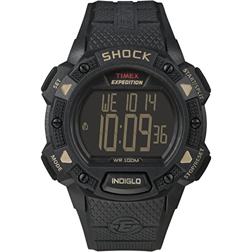 Men's Timex Black Resin Strap Expedition Base Shock Watch