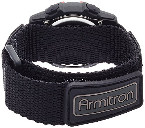 Armitron Sport Unisex Silver-Tone Red Chronograph Watch