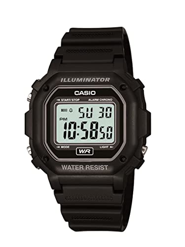 Casio Men's F108WH Black Resin Digital Watch Collection