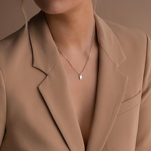 Silver Plated Initial Necklaces: Dainty Personalized Jewelry
