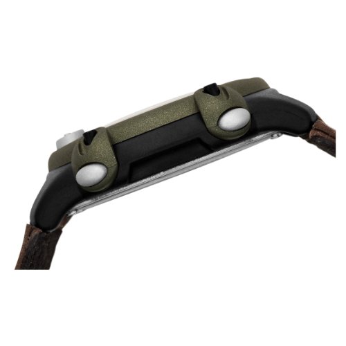 Timex Men's Expedition Digital Watch with Nylon/Leather Strap