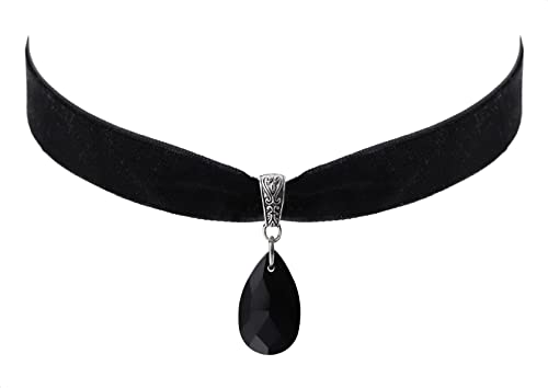 Sacina Gothic Vintage Victorian Black Velvet Choker