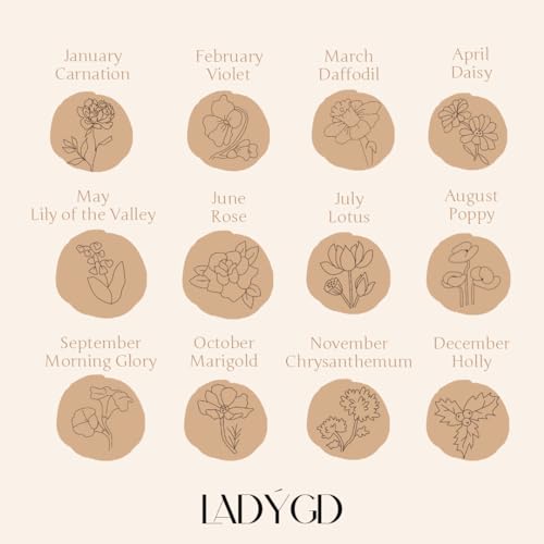 Birth Month Flower Necklace: 18K Gold Plated, Daffodil