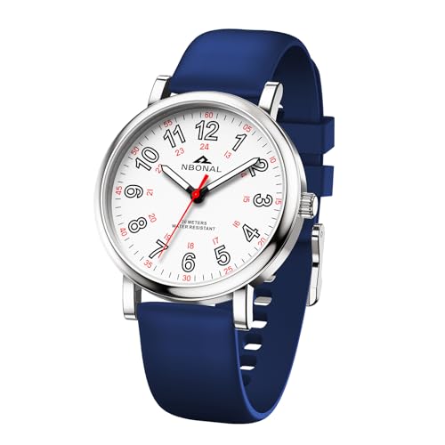 Nurse Watch with Easy Read Dial and Silicone Band