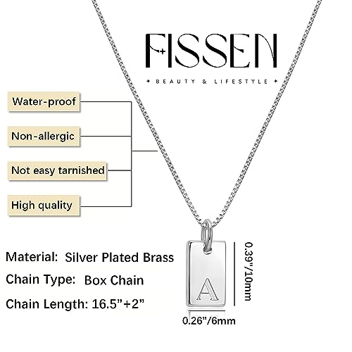 Silver Plated Initial Necklaces: Dainty Personalized Jewelry